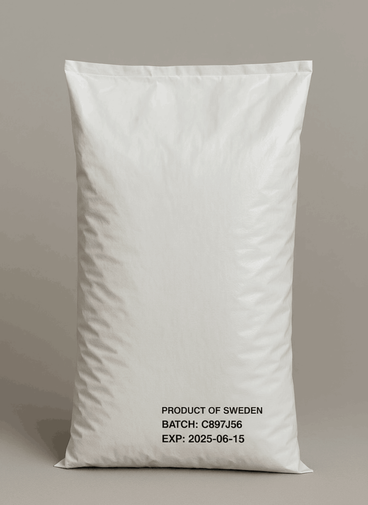 Produktmärkning bläckmärkning plastsäck big bags