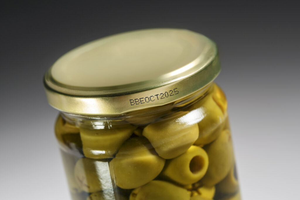 märkning kork försegling batchnummer bäst-före produktmärkning