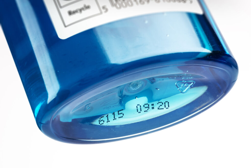 pharma produktmärkning märkning på flaska läkemedel