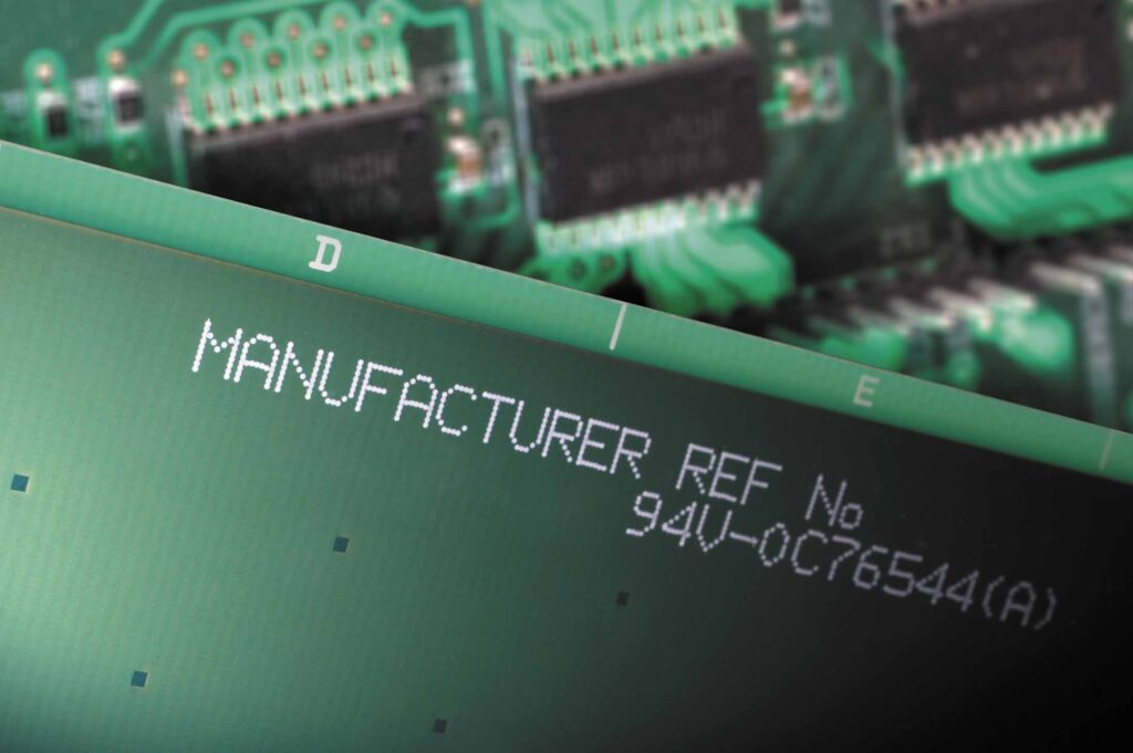 märkning elektronik kretskort produktmärkning