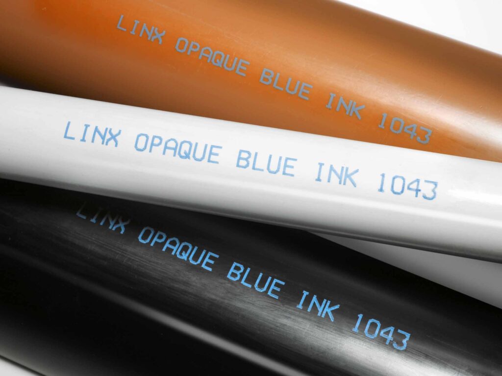 CIJ plaströr märkning bläck