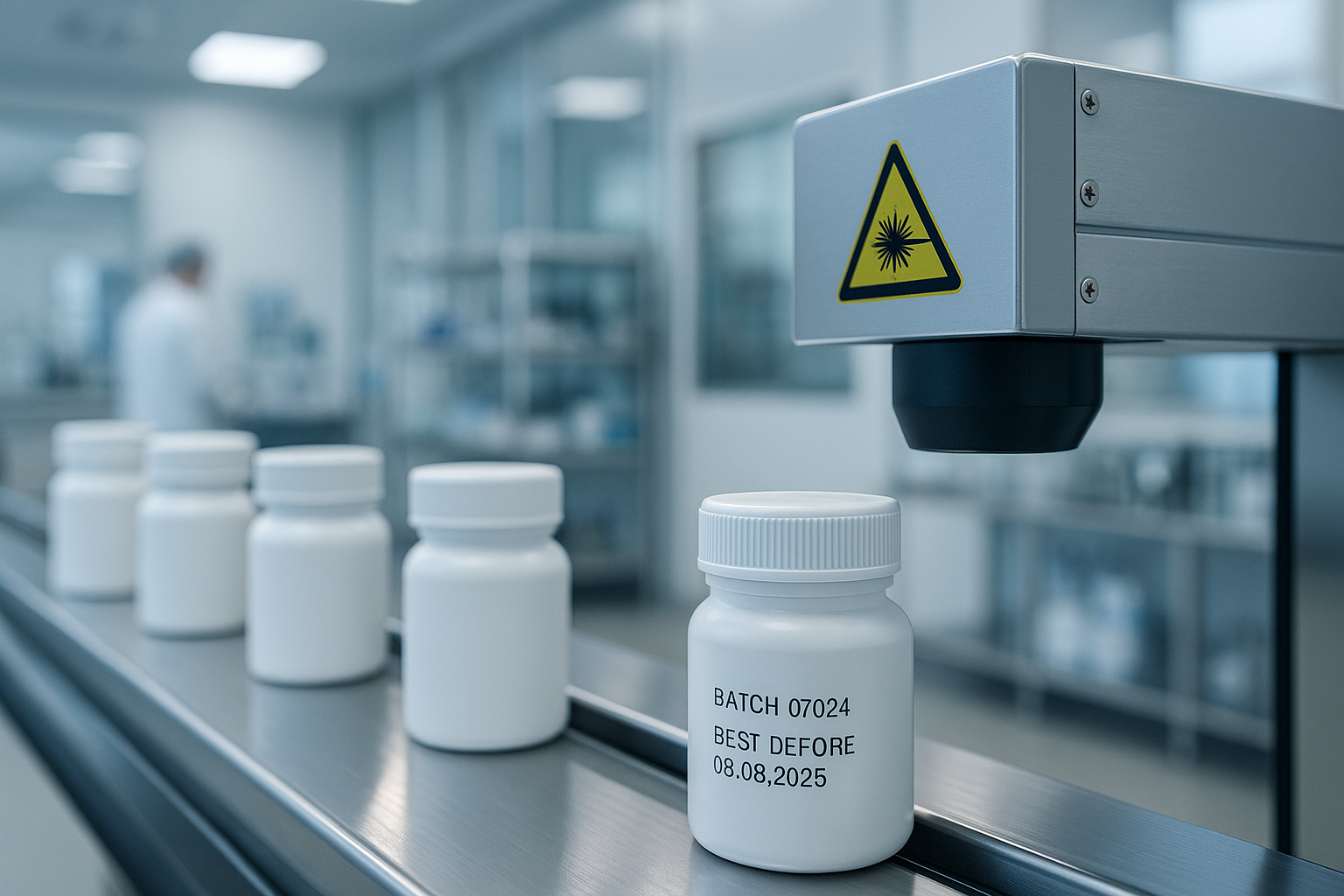 pharma produktmärkning märkning på tablettask läkemedel