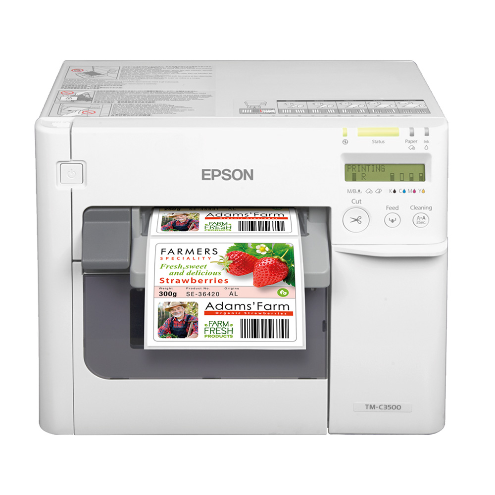 Etikettskrivare färg - Epson bordsskrivare färgetiketter