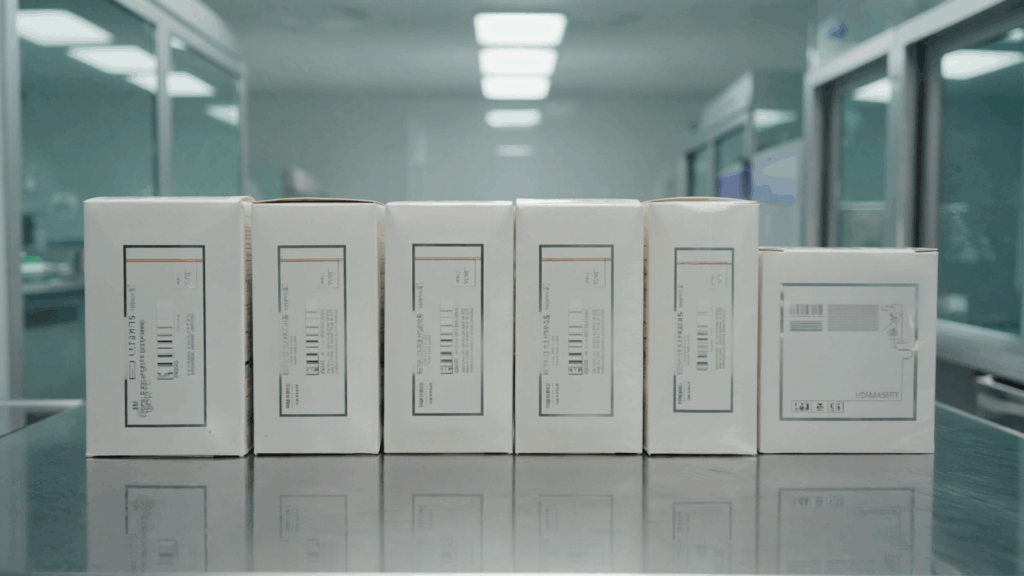 pharma produktmärkning märkning på askar seal etiketter säkerhetsetikett