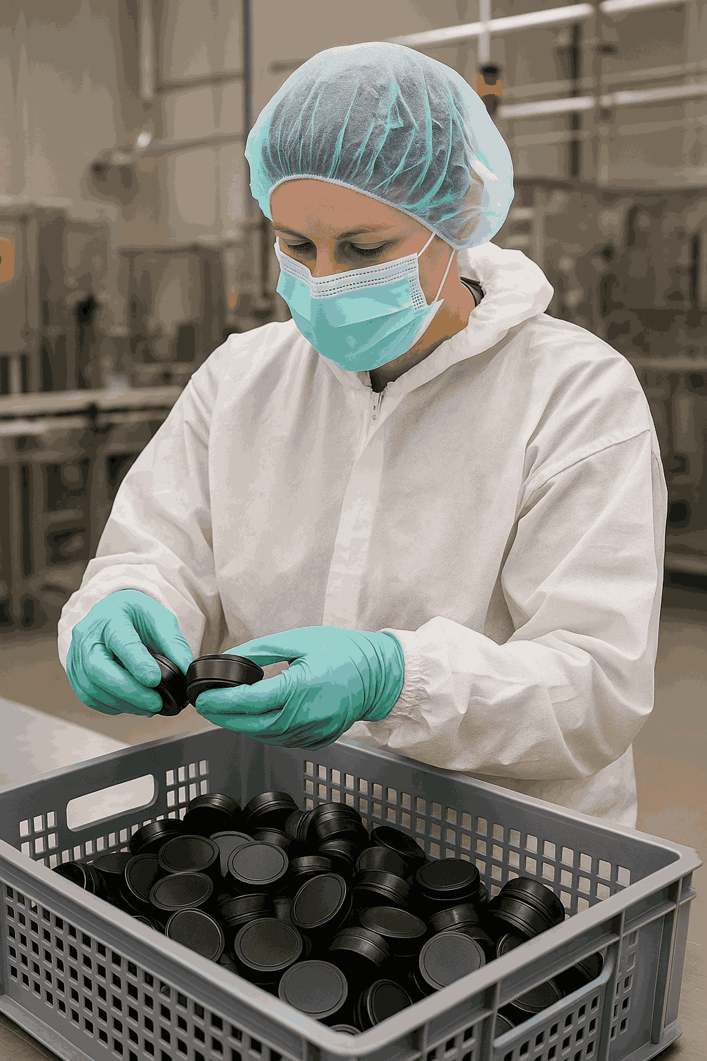 Sorterar felaktiga snusdosor