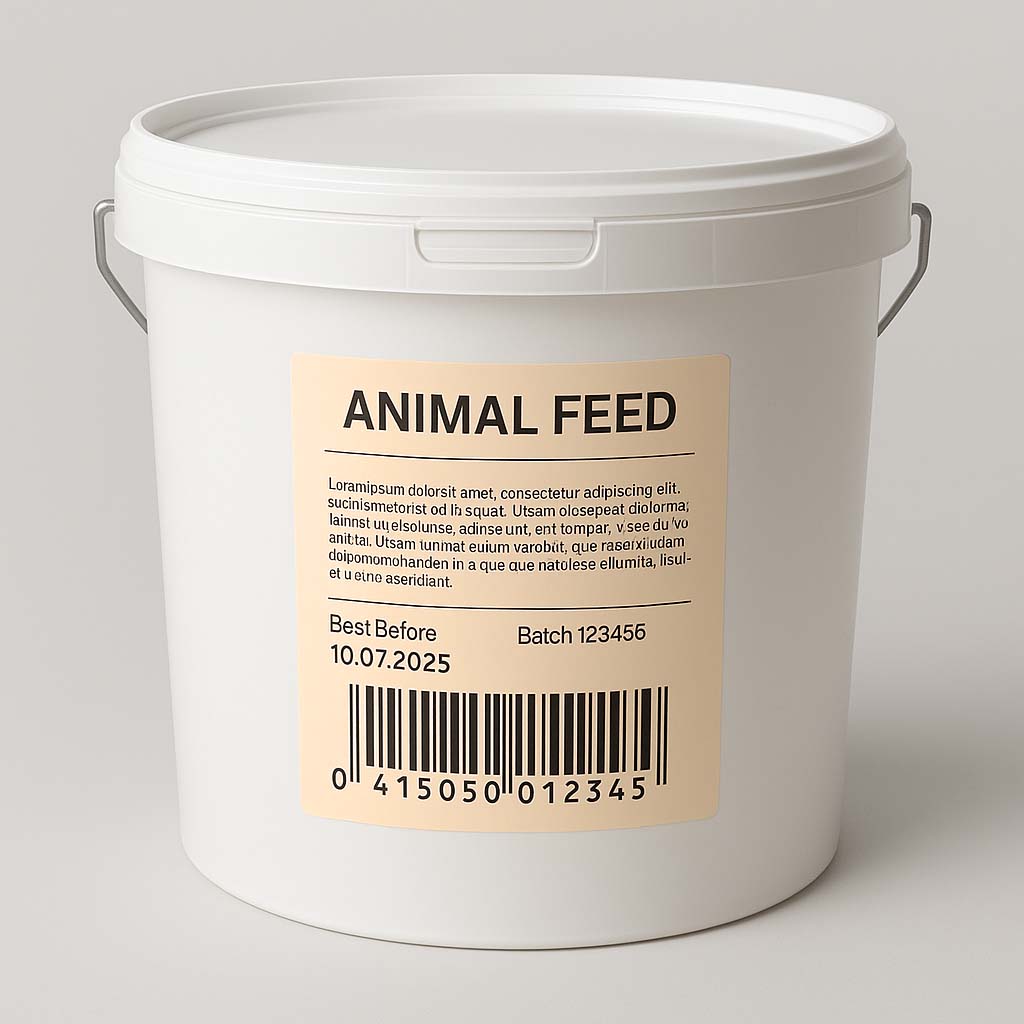 Etikett hinketikettering hinkar