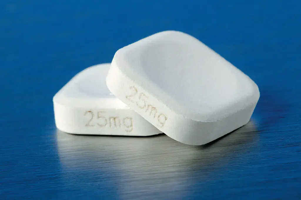Pharma produktmärkning på tablett läkemedel
