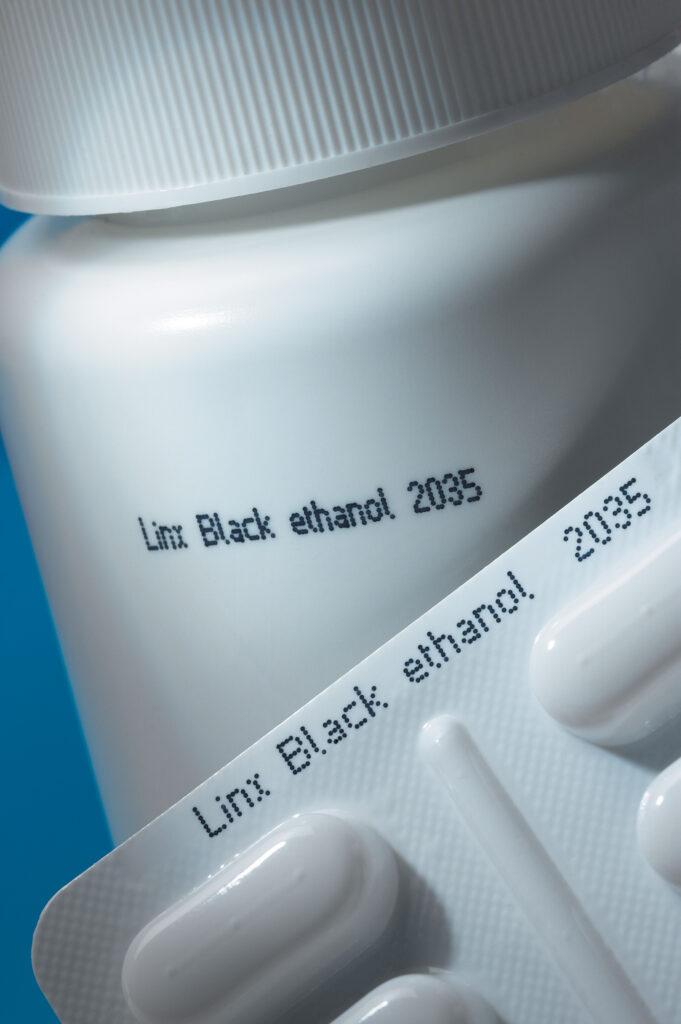 pharma produktmärkning märkning på blister askar
