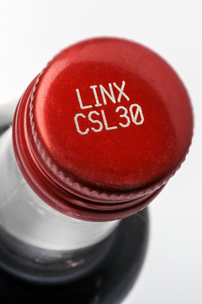 Industriell laserskrivare - lasermärkning på plastkork