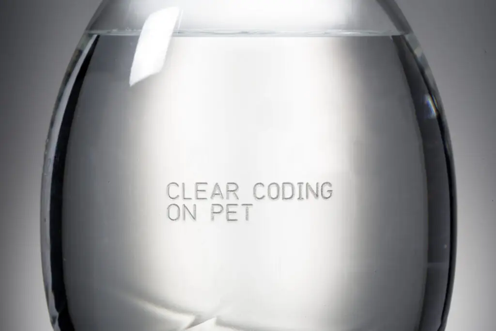 Märkning plastflaska PET - batchnummer, bäst-före, märkning inline