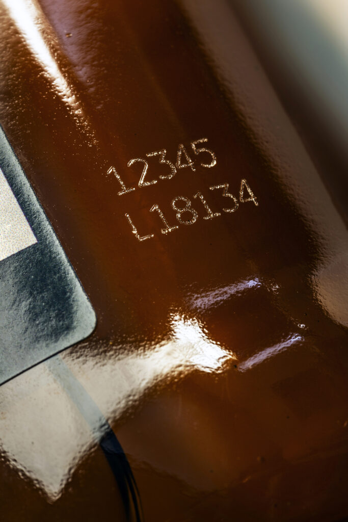 produktmärkning lasermärkning mörka ytor