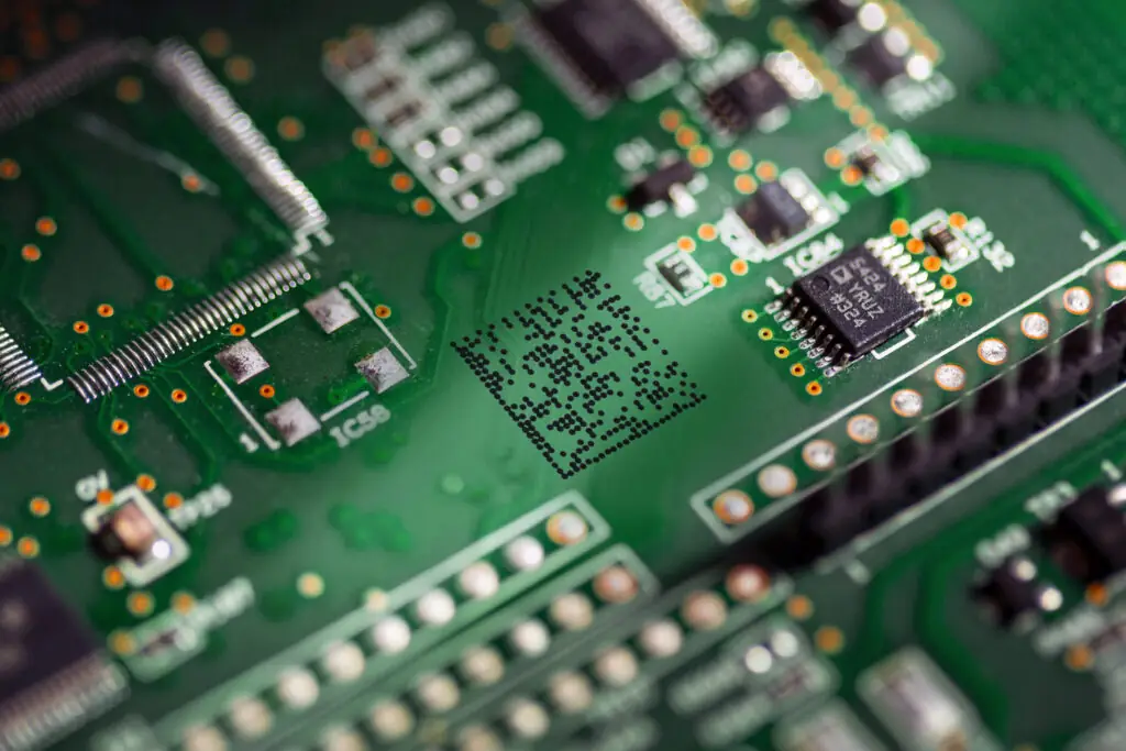 Laserärkning elektronik kretskort produktmärkning