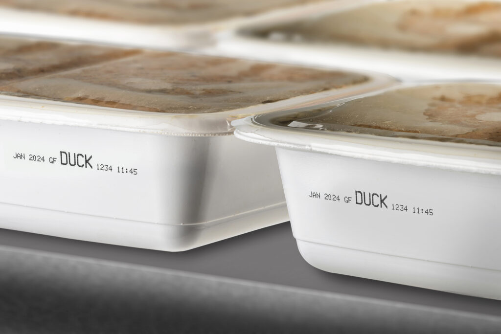 Produktmärkning märkning på mattråg