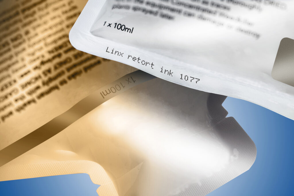 märkning flow pack förpackning batchnummer bäst-före produktmärkning bläckmärkning