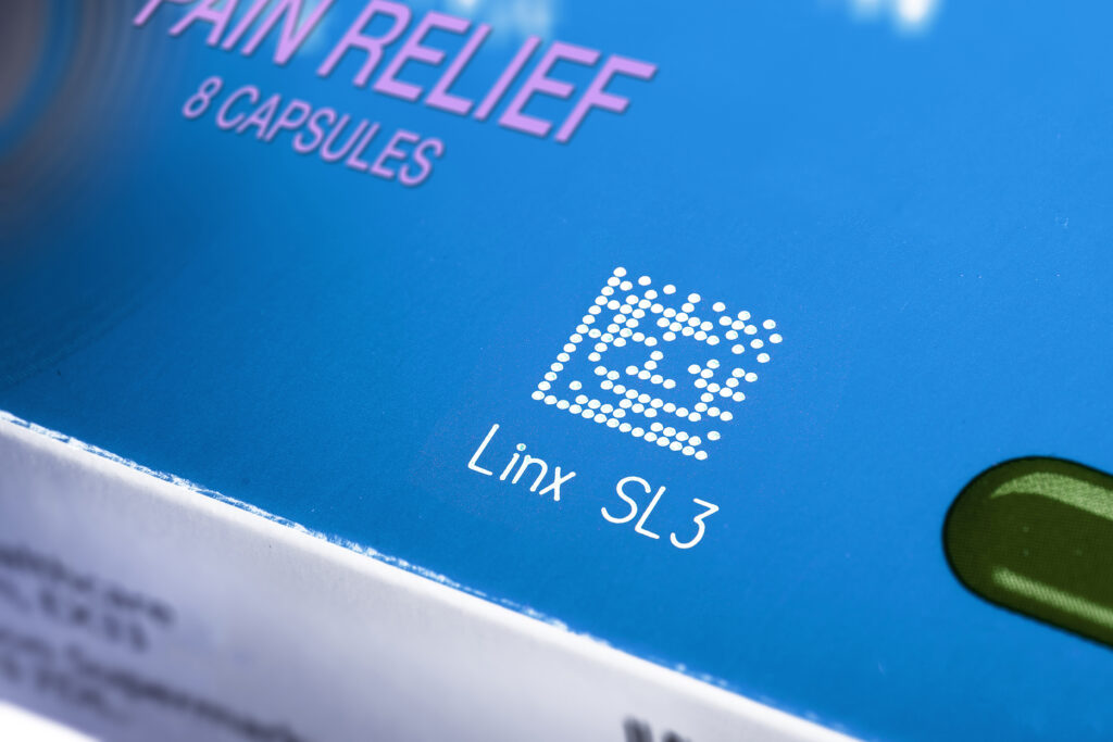 pharma produktmärkning märkning på askar