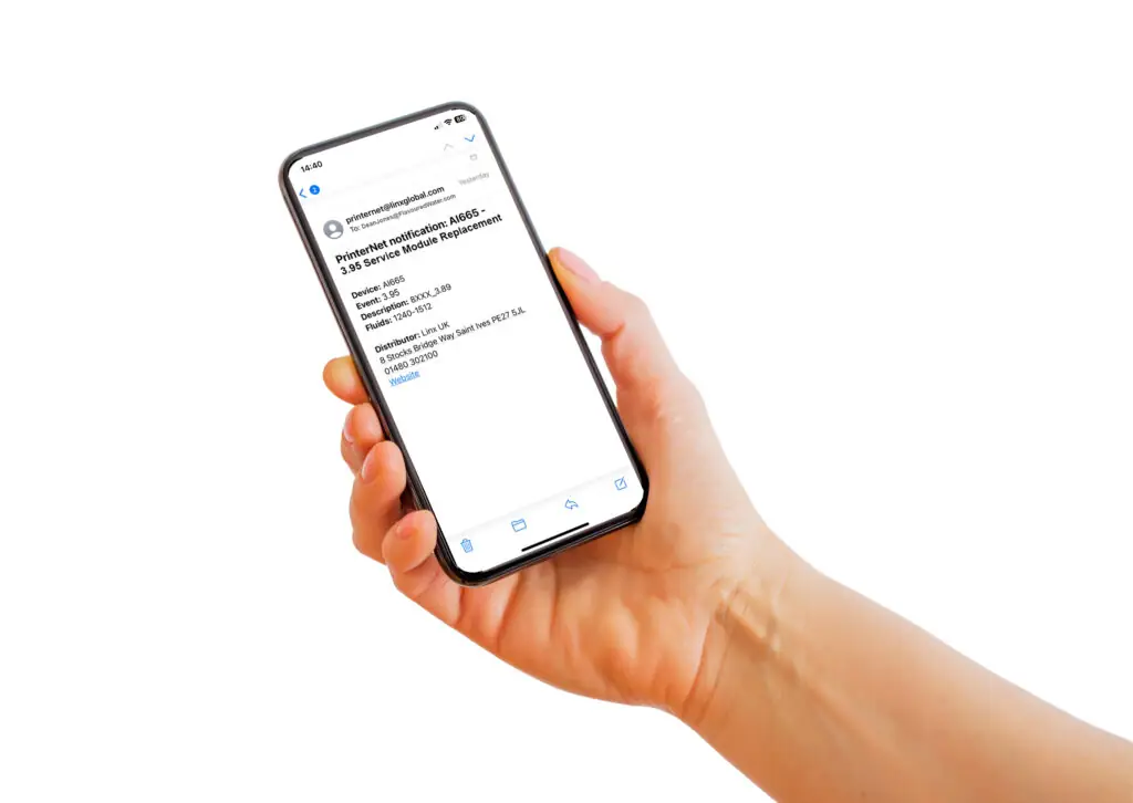 PrinterNet mjukvara för produktmärkning