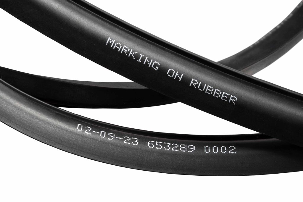 CIJ - Linx 9900 serien - bläckstråleskrivare märkning på kabel gummi