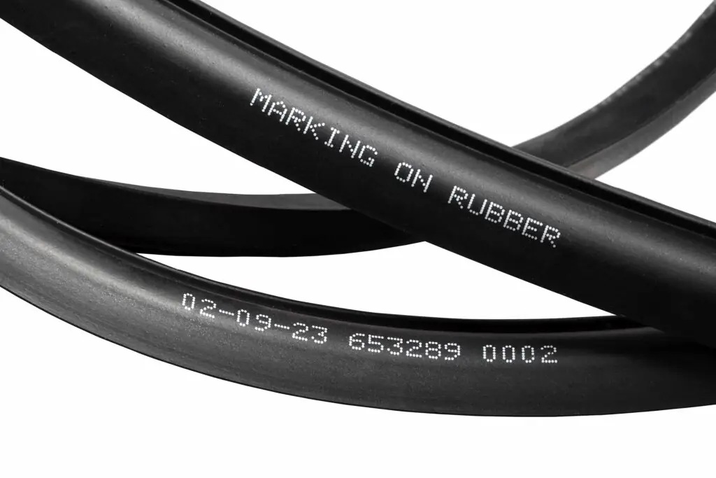 CIJ - Linx 9900 serien - bläckstråleskrivare märkning på kabel gummi