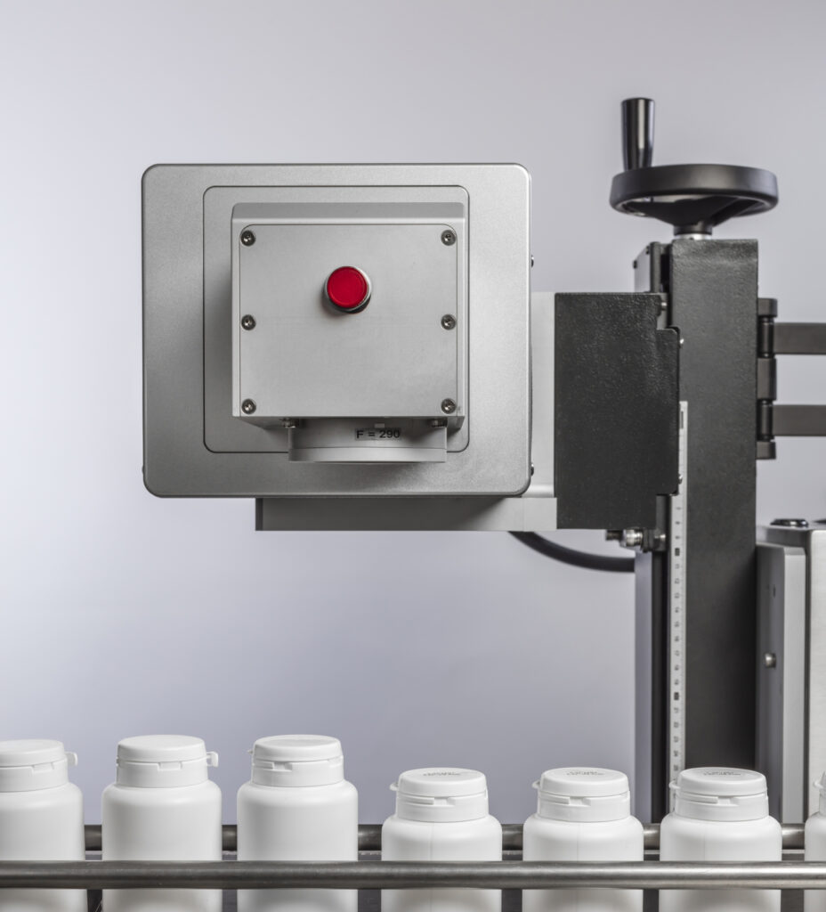 Industriell laserskrivare - lasermärkning på plastkork