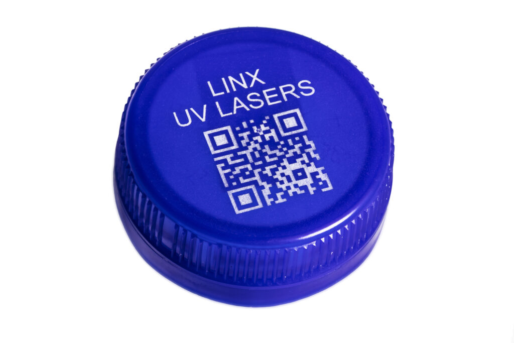 Industriell laserskrivare - lasermärkning på plastkork