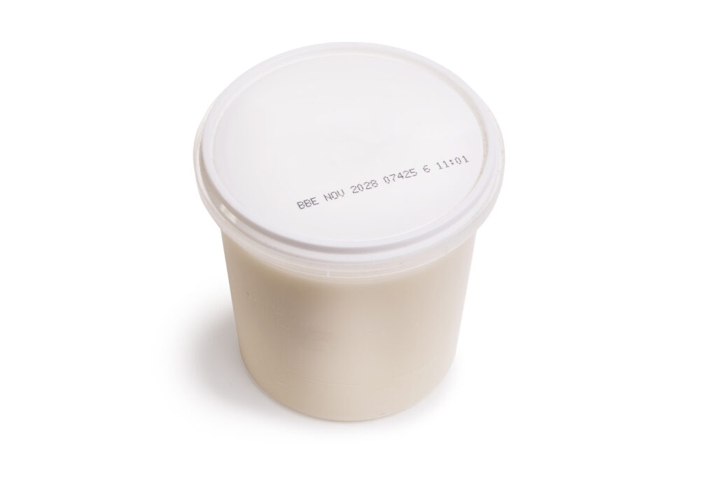 Produktmärkning bläck hinkar hinklock