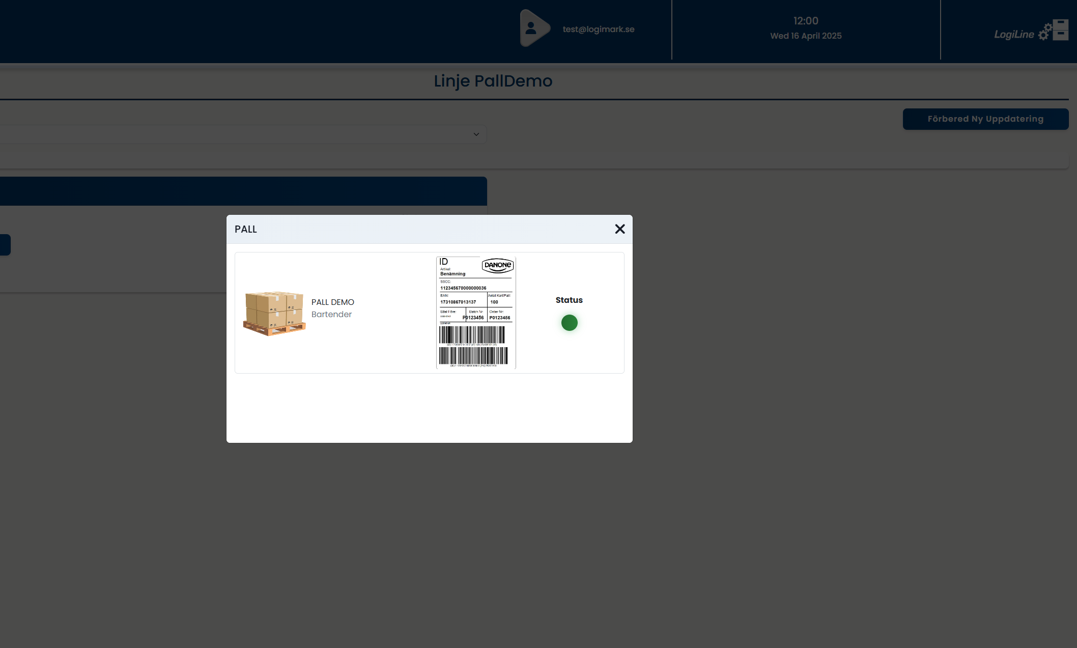 LogiLine mjukvara för produktmärkning