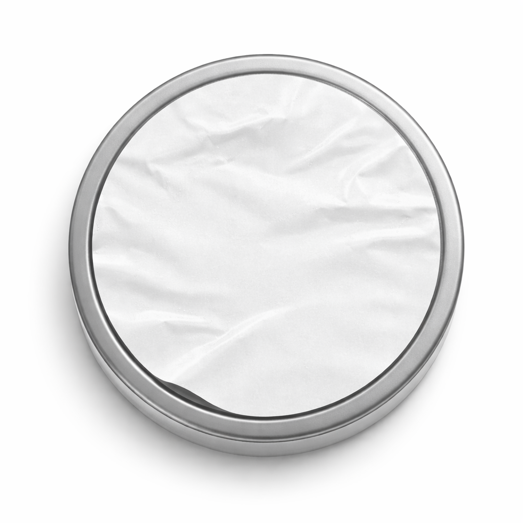 luftbubblor rund etikett snus