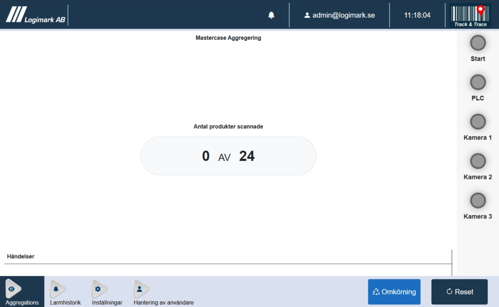 Track & Trace solution modern oral snus production