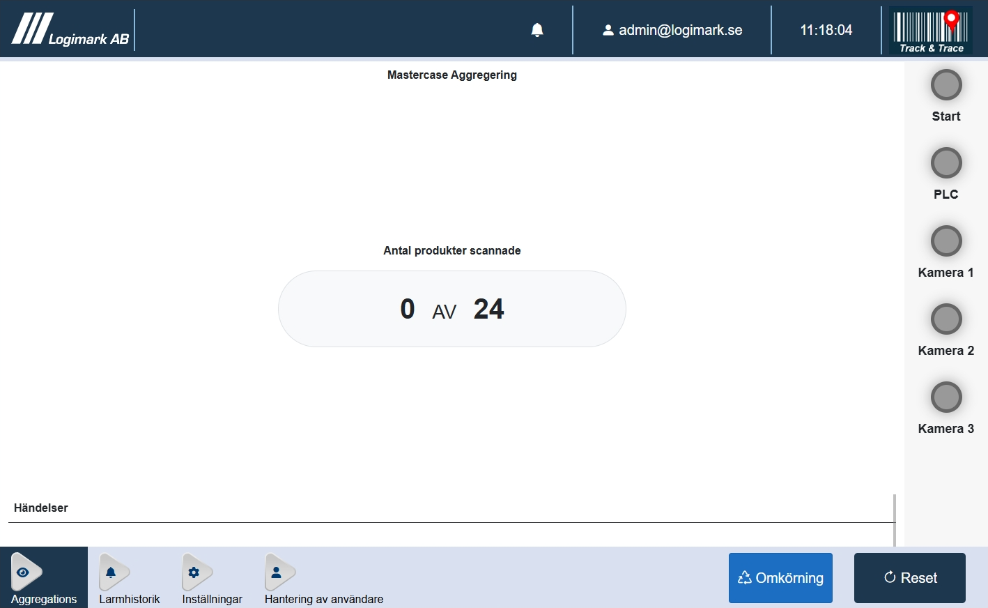 Track & Trace solution modern oral snus production