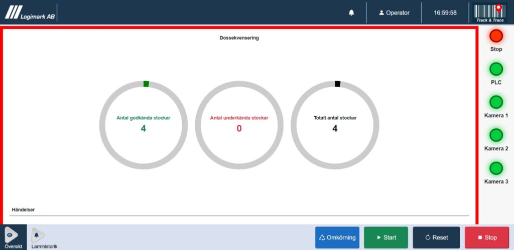 Track & Trace solution modern oral snus production