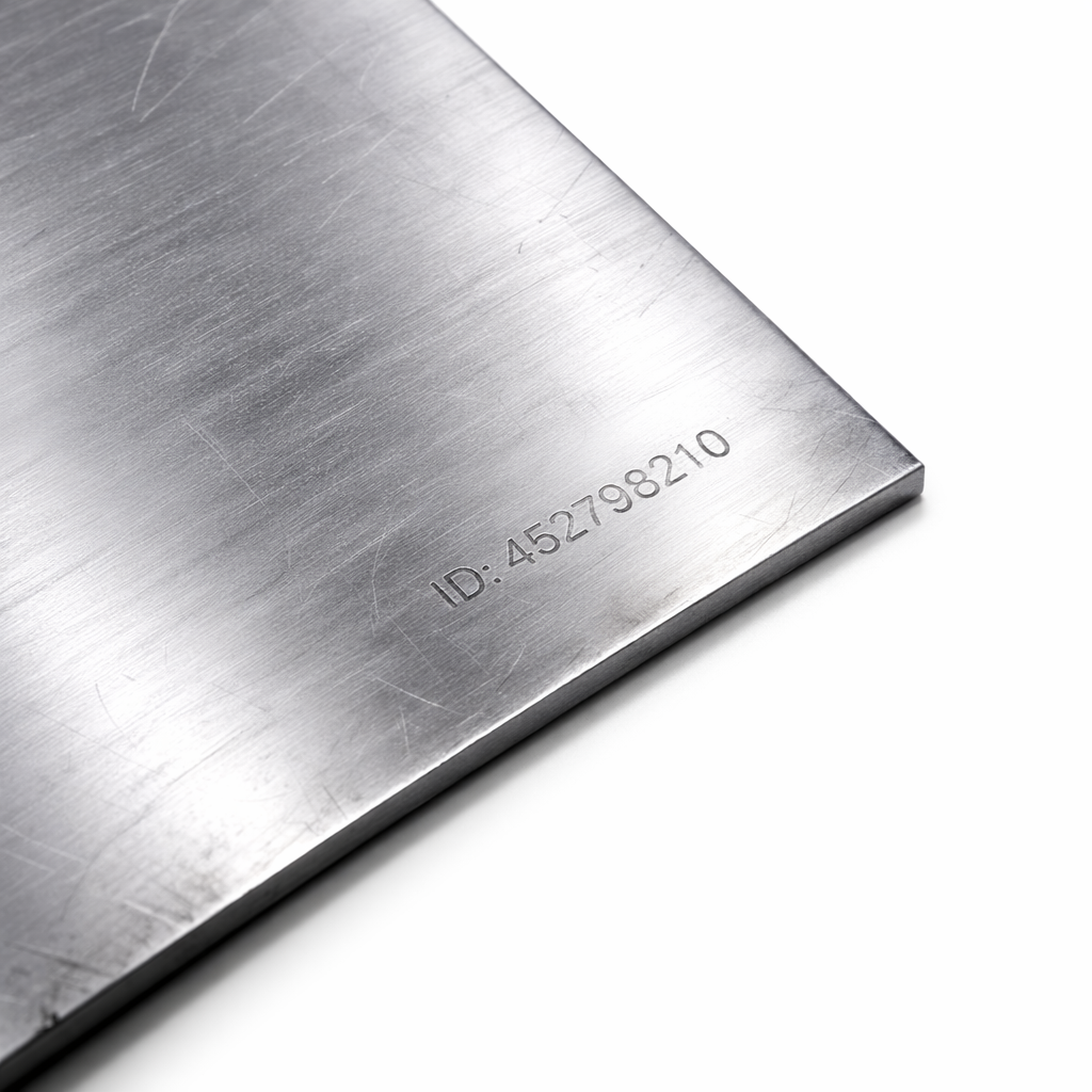 Laserm&auml;rkning p&aring; pl&aring;t