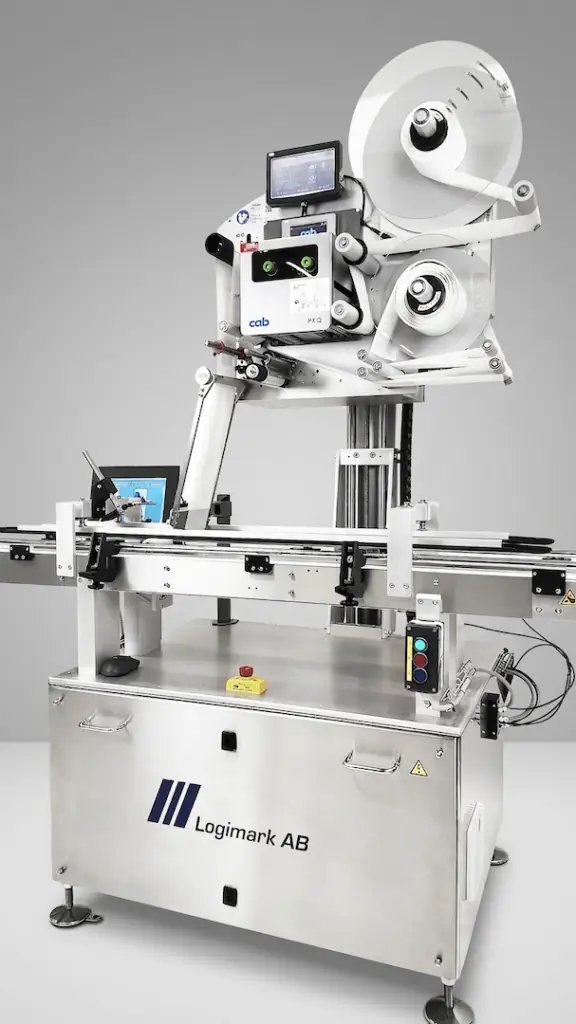 Specialmaskin Weber 4050 - etikettering av mattråg