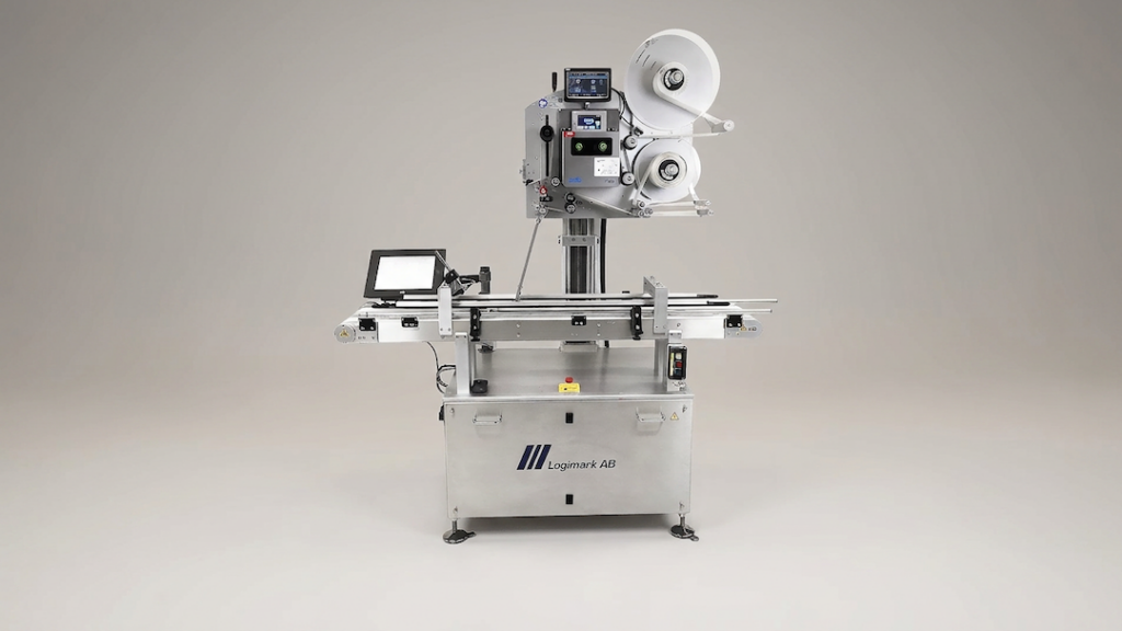 Specialmaskin Weber 4050 - etikettering av mattråg