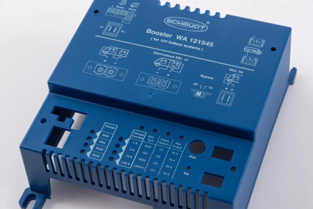 plastkomponent elektronik lasergravering - Trotec Laser