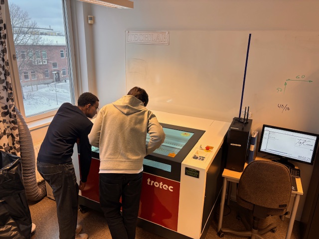 Polhemsskolan Trotec lasermaskin