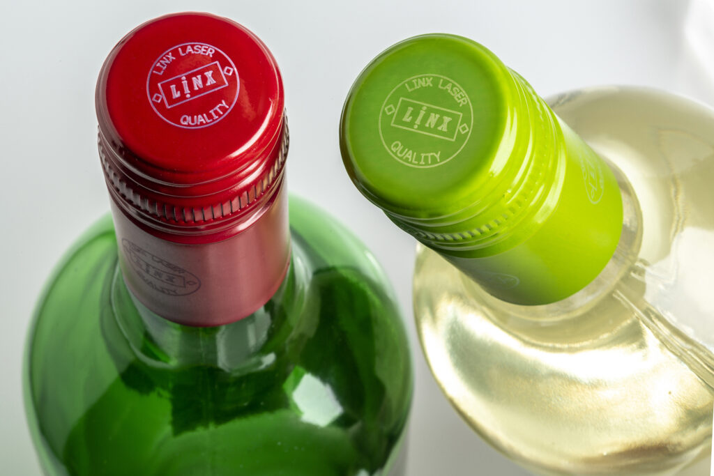 Industriell laserskrivare - lasermärkning på plastkork