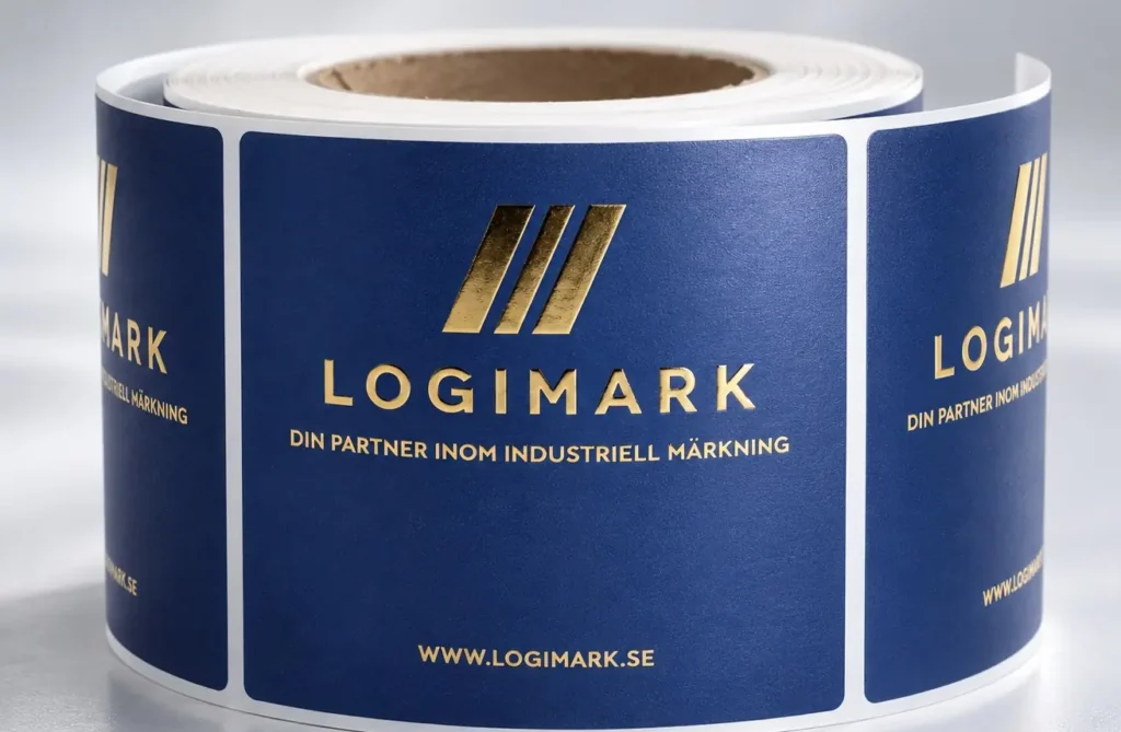 Etikett med specialeffekt, digitalfoliering