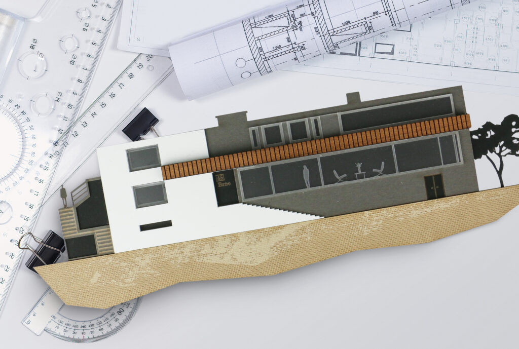 Arkitekturmodell - Tillverkad av Trotec Laser