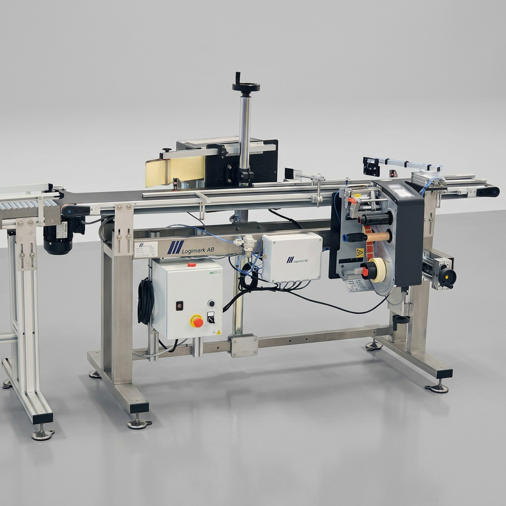 Hörnetikettering konfektyr etiketteringsmaskin