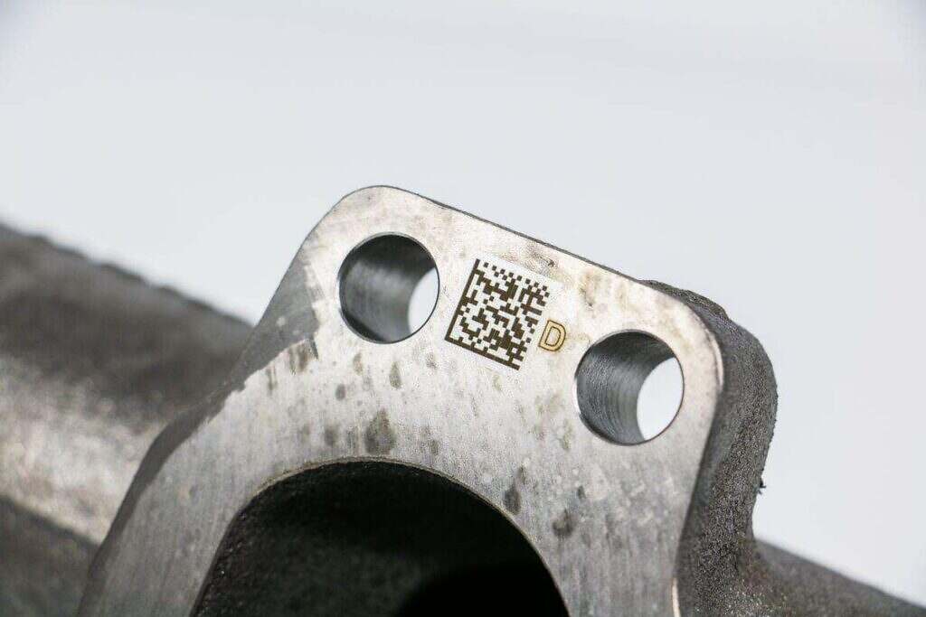 QR-Kod på metall - Lasermärkning