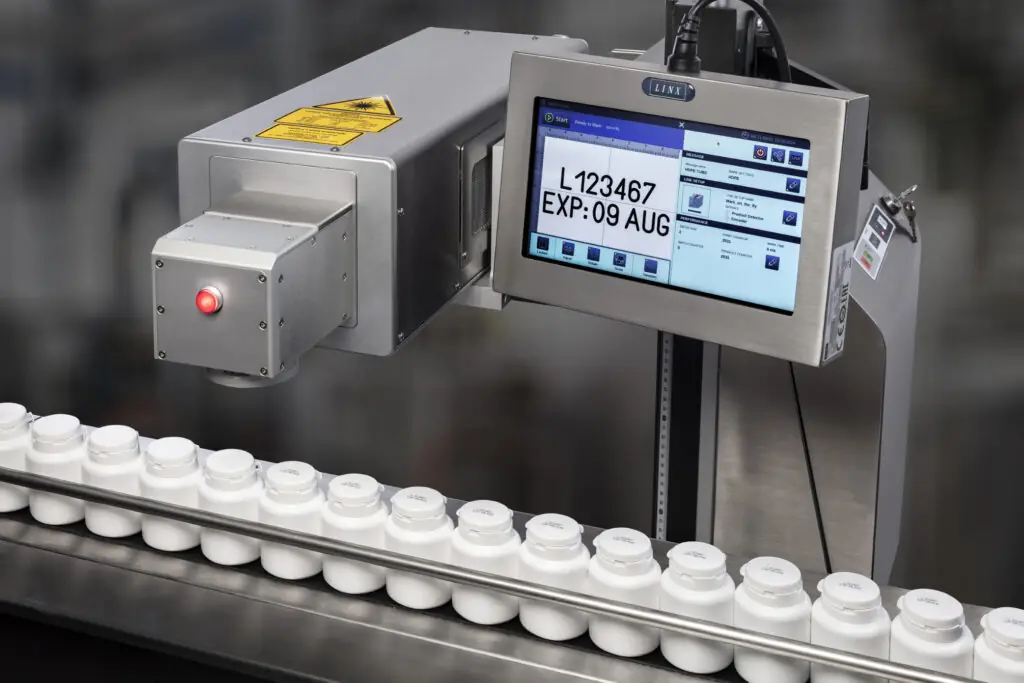 Pharma produktmärkning på tablettask läkemedel