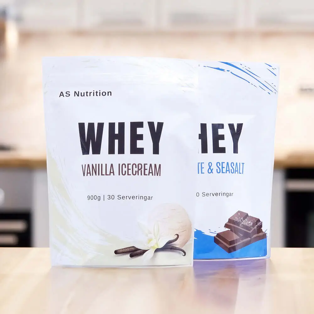 Livsmedelsförpackningar proteinpulver