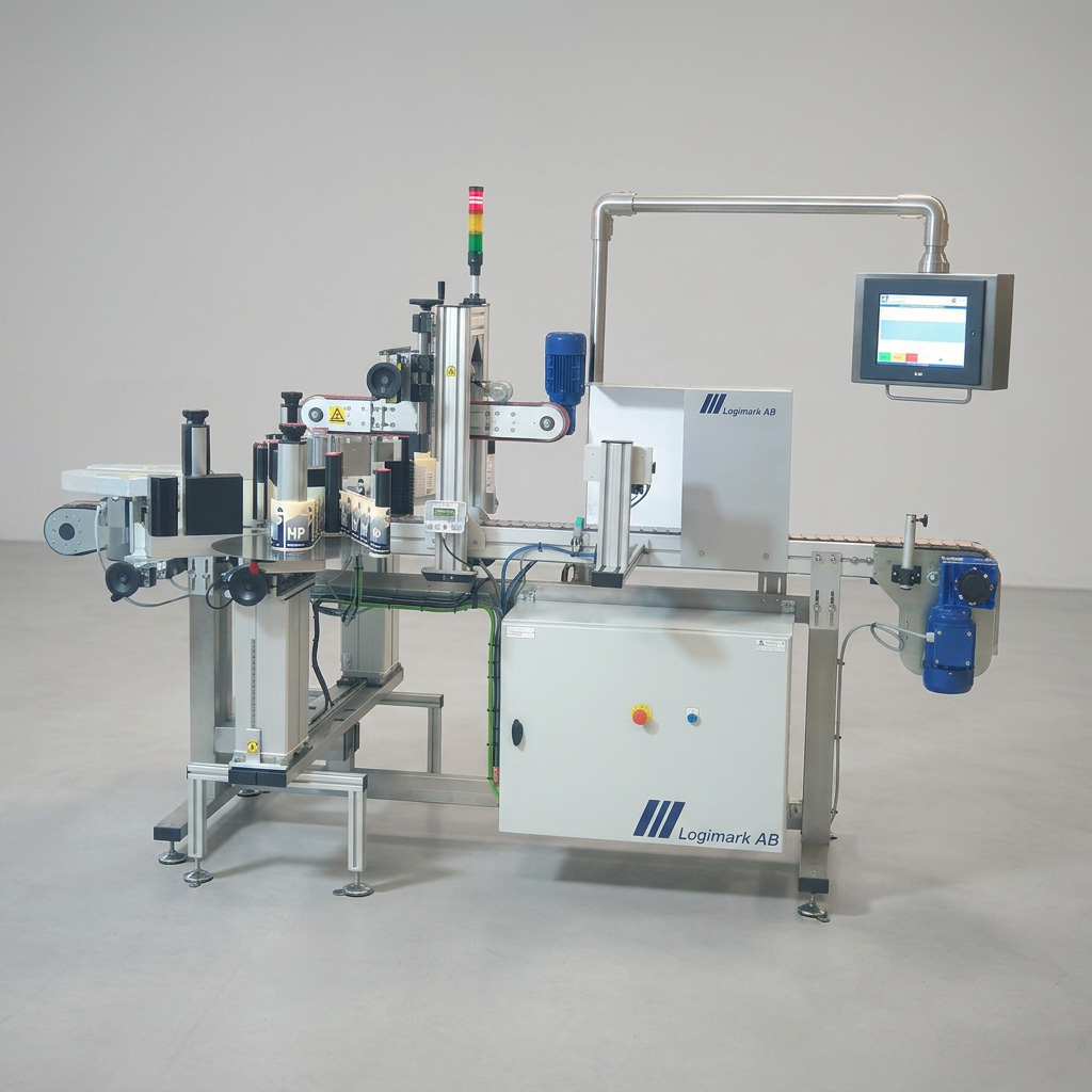 Specialmaskin etiketteringsmaskin dunkar