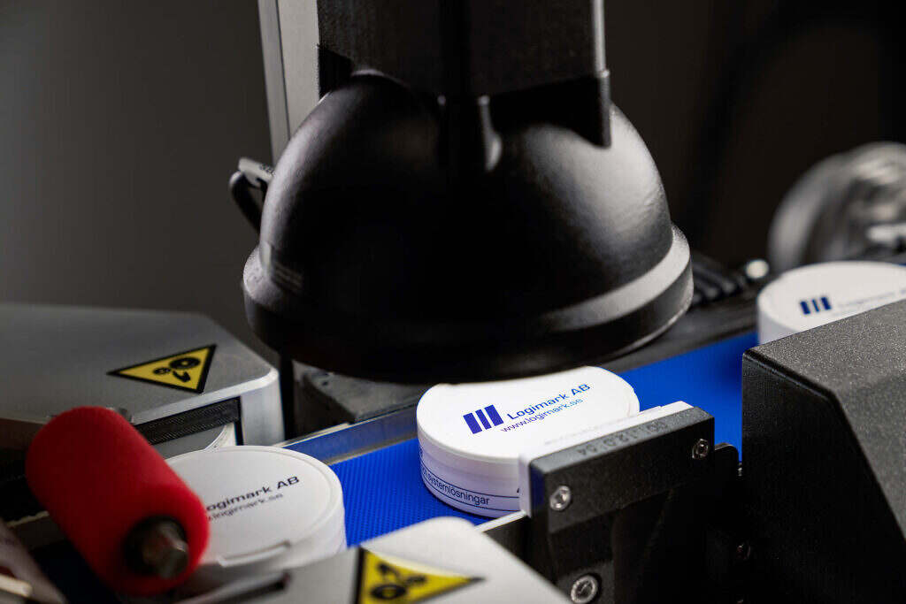 Snusmaskin - LMS Dosetiketteringsmaskin etikettering snusdosor