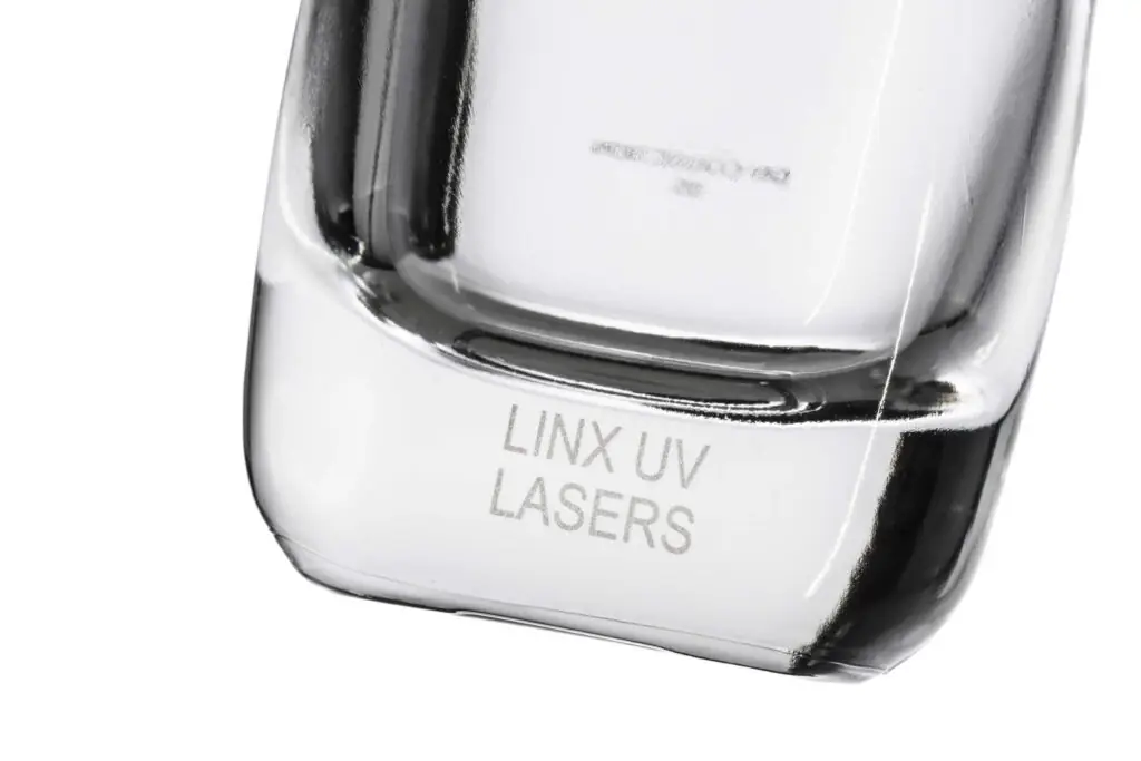 UV Laser - Märkning på glasflaskor