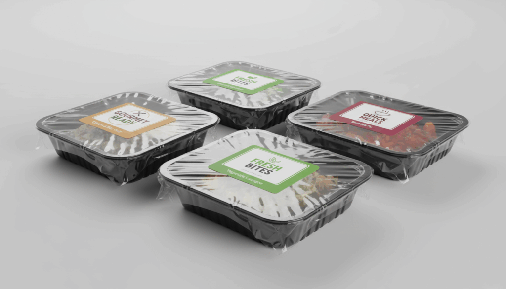 Etikettering mattråg etikettera plastfilm