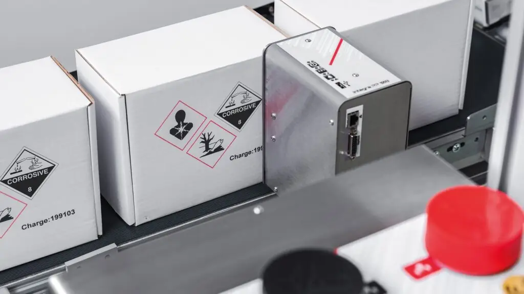 Industrial inkjet printer - Large print - Integra Bicolor two-color printing pictogram