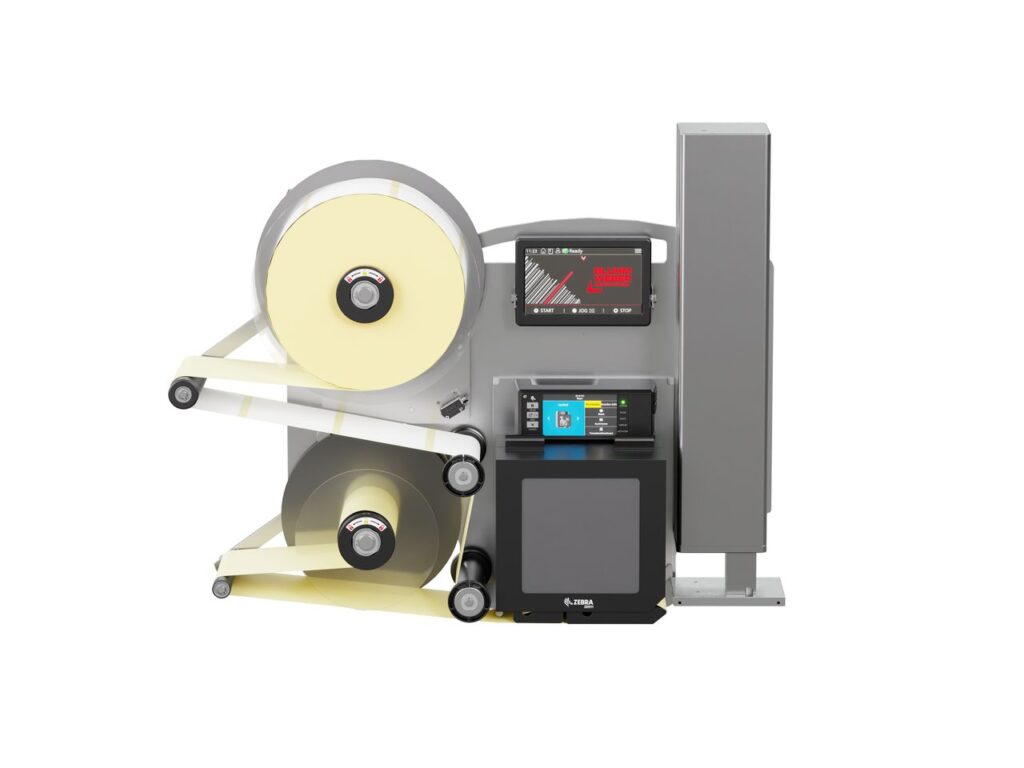 Etiketteringsmaskin - Perfekt för applicering av etiketter i produktionslinjen