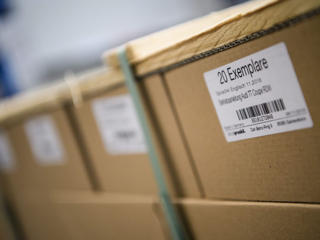 Etikettering på kartong