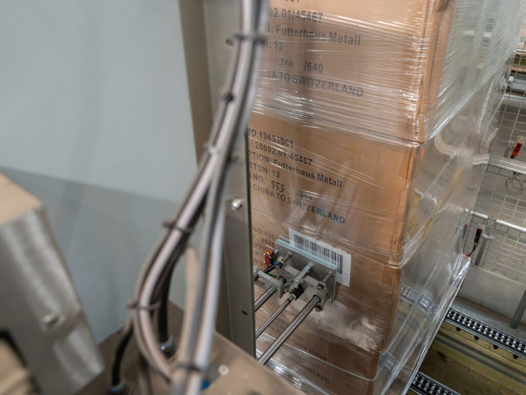 Pallmärkning etikettering 3 sidor